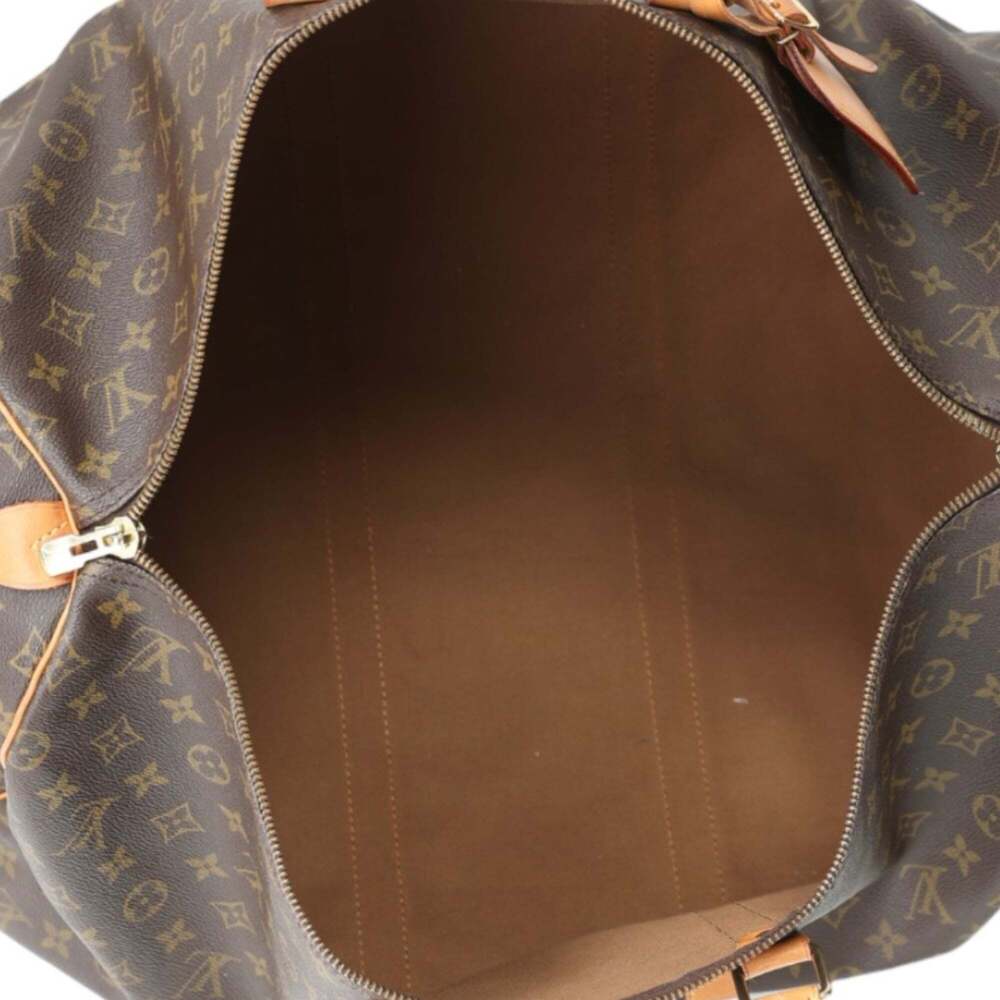 LOUIS VUITTON Authentic Brown Monogram Canvas Keepall 55 Boston Bag - Picture 15 of 15